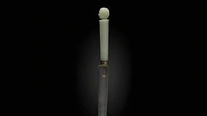 Shah Jahan’s jade hilted dagger (@CHRISTIE’S)