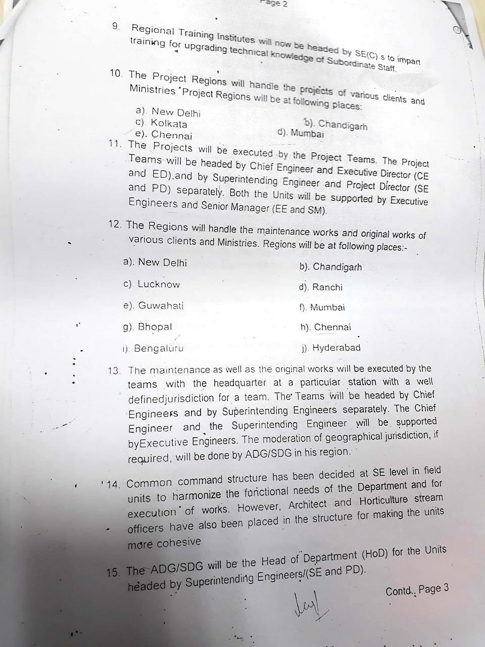 CPWD DG goes against report; orders delayering of junior staff, relocation of many units