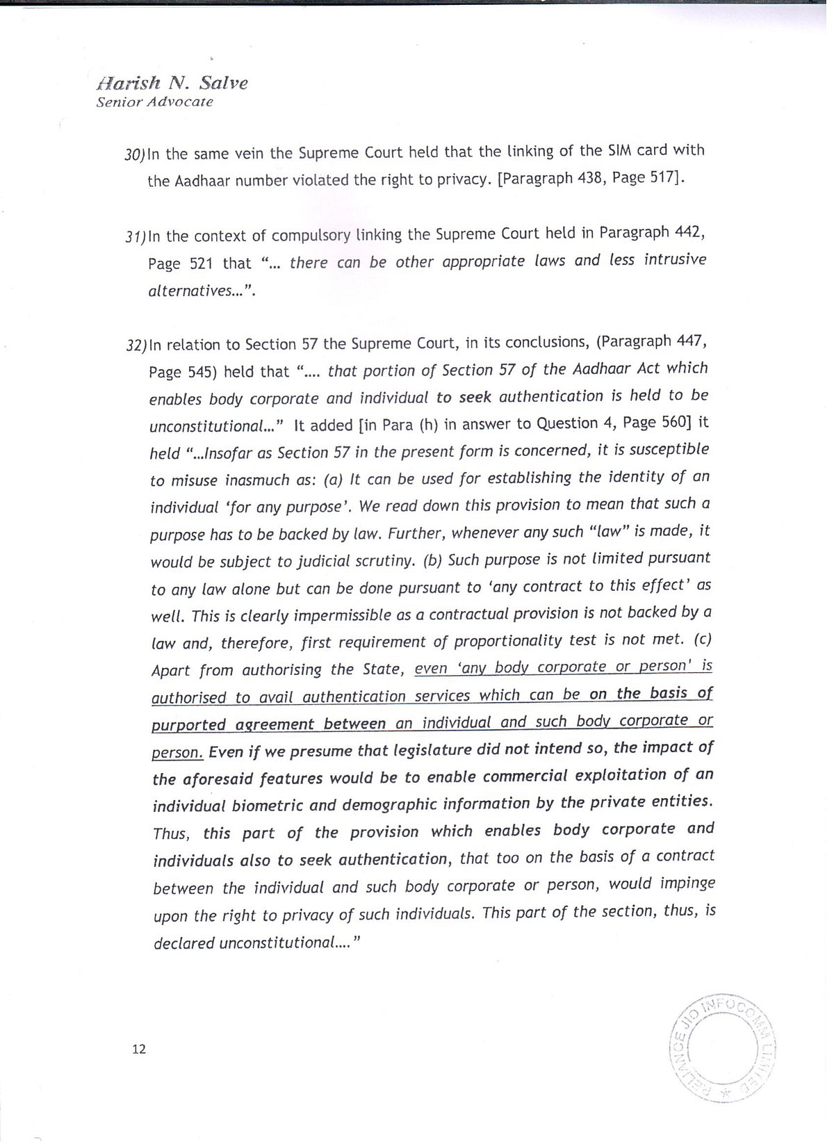 For whom is the Aadhaar Amendments Bill: only to please Telecom companies