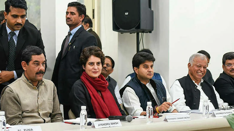 An AICC meeting of Congress general secretaries in-charges of various states in progress in New Delhi (file photo).