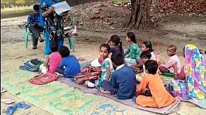 School in Yogi’s UP has no building, toilet, clean water
