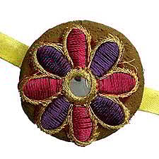 Eco friendly Rakhis made from dung at Uttar Pradesh Gaushala