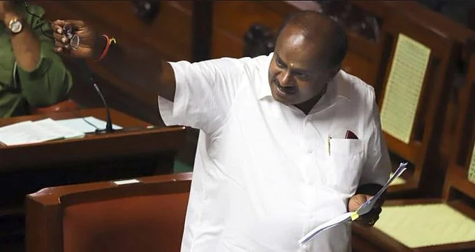 Karnataka Chief Minister Kumaraswamy goes down fighting