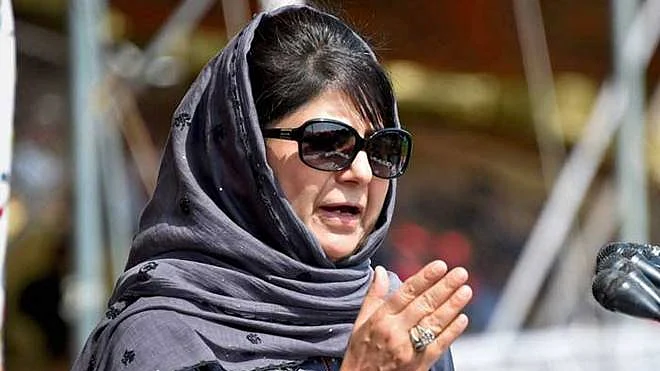 Former J&K chief minister and PDP president Mehbooba Mufti (File photo)