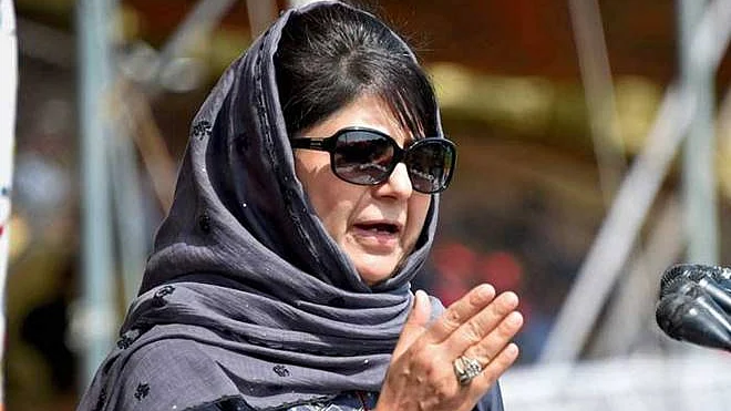 Former J&K chief minister and PDP president Mehbooba Mufti.