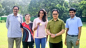 Victorious Sindhu meets Sports Minister