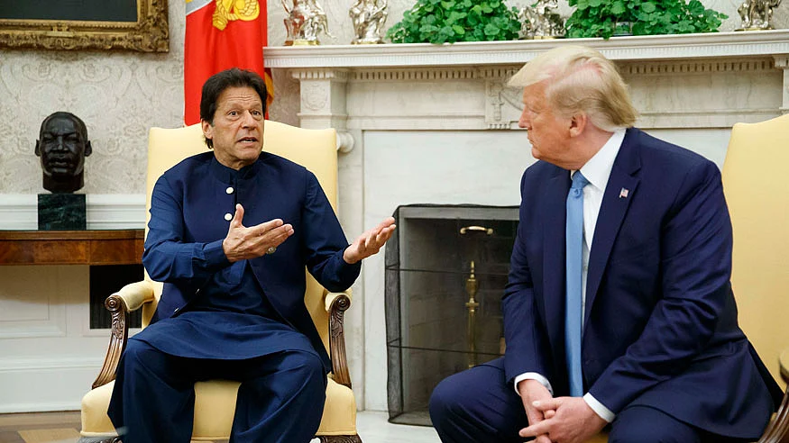 A file photo of Pakistan PM Imran Khan and US President Donald Trump.