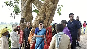 Priyanka’s visit to Sonbhadra village rattles BJP, SP and BSP