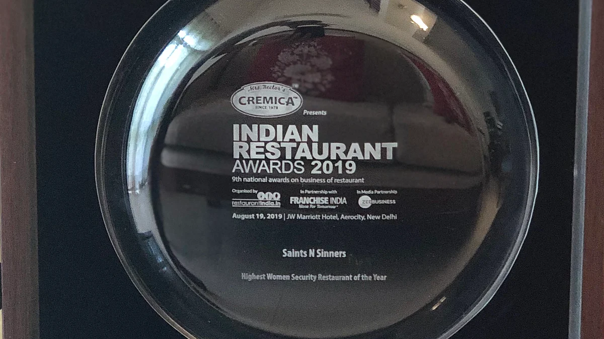 Saints N Sinners bags  ‘Highest Women Security Restaurant’ of the Year