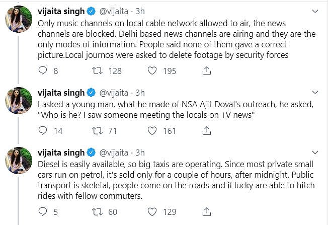 Voices from Kashmir start emerging on social media and reflect they are not as happy as they are portrayed