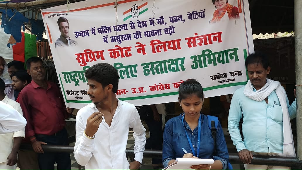 Overwhelming support for Congress signature campaign for justice to Unnao rape survivor
