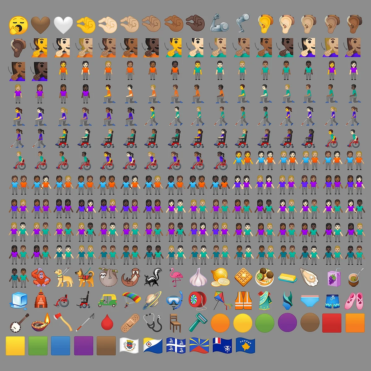 Android 10’s gender inclusive emojis, live captions and sound amplifier are taking the internet by storm for their innovative inclusive policies. (Image courtesy: Emojipedia)