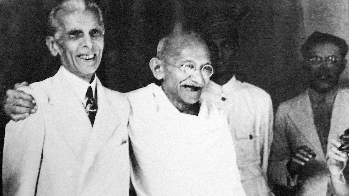 Mahatma Gandhi and Mohammad Jinnah