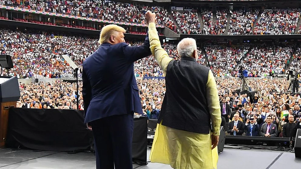 The Congress said that despite a display of public bonhomie with President Trump at ‘Howdy Modi’ event, the PM had achieved ‘no tangible outcomes’ in furthering India’s interests. (Photo: PIB)&nbsp;