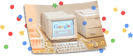Do you know what today’s Google Doodle means? Happy birthday Google! 