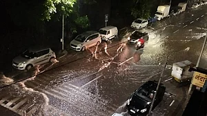 WATCH: A toddler rescued by officials of Pune Municipal Corporation during heavy rain