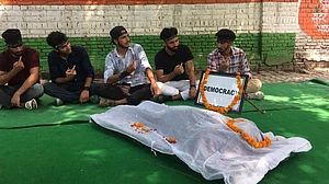 Kashmiri activists stage protests at Jantar Mantar on Muharram
