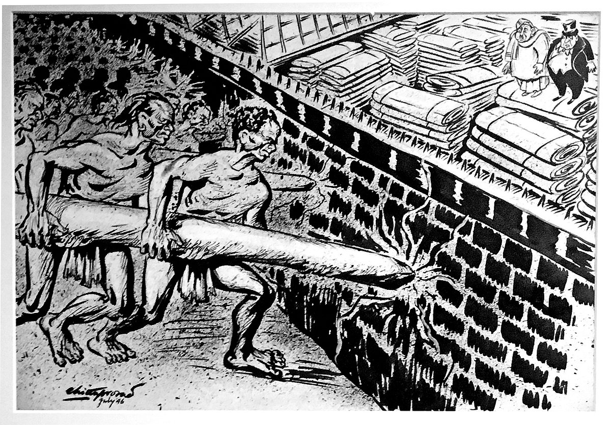 Cartoon by Chittaprosad Bhattacharya