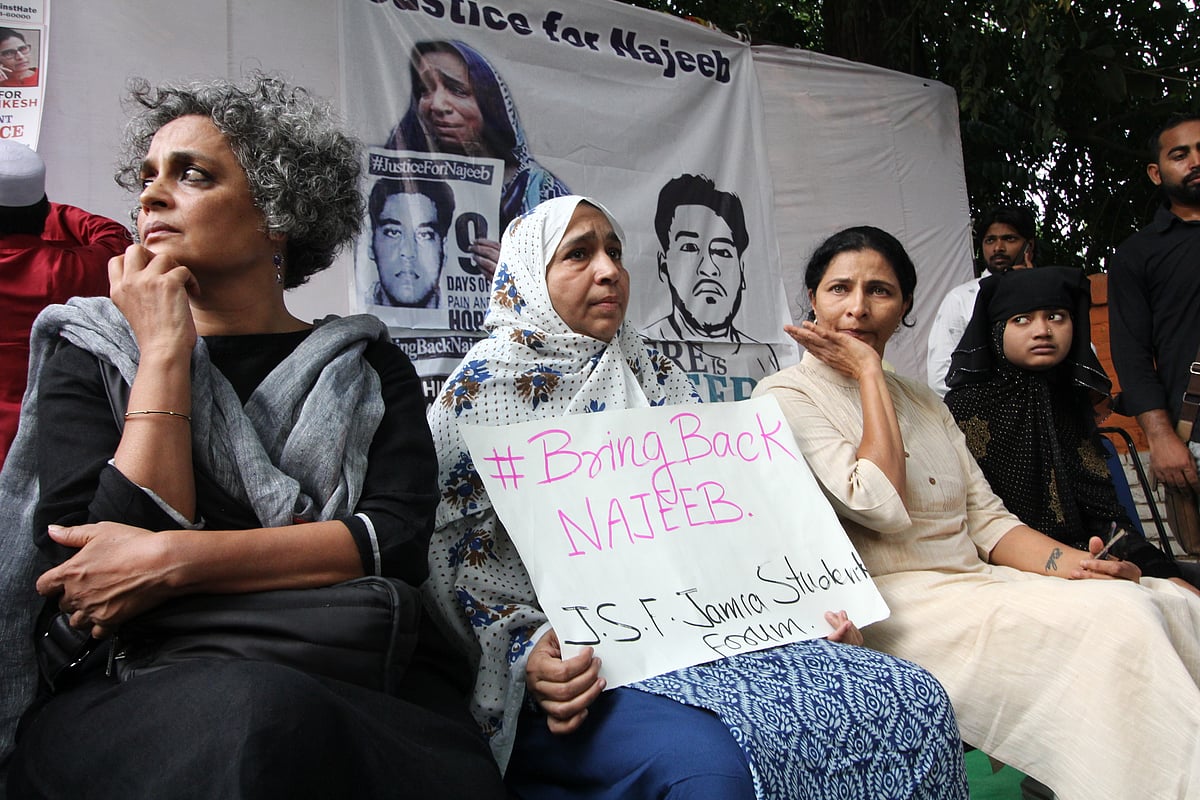 Arundhati Roy, Fatima Nafis, Kavita Lankesh and Shaista Parveen, NH Photo by Vipin