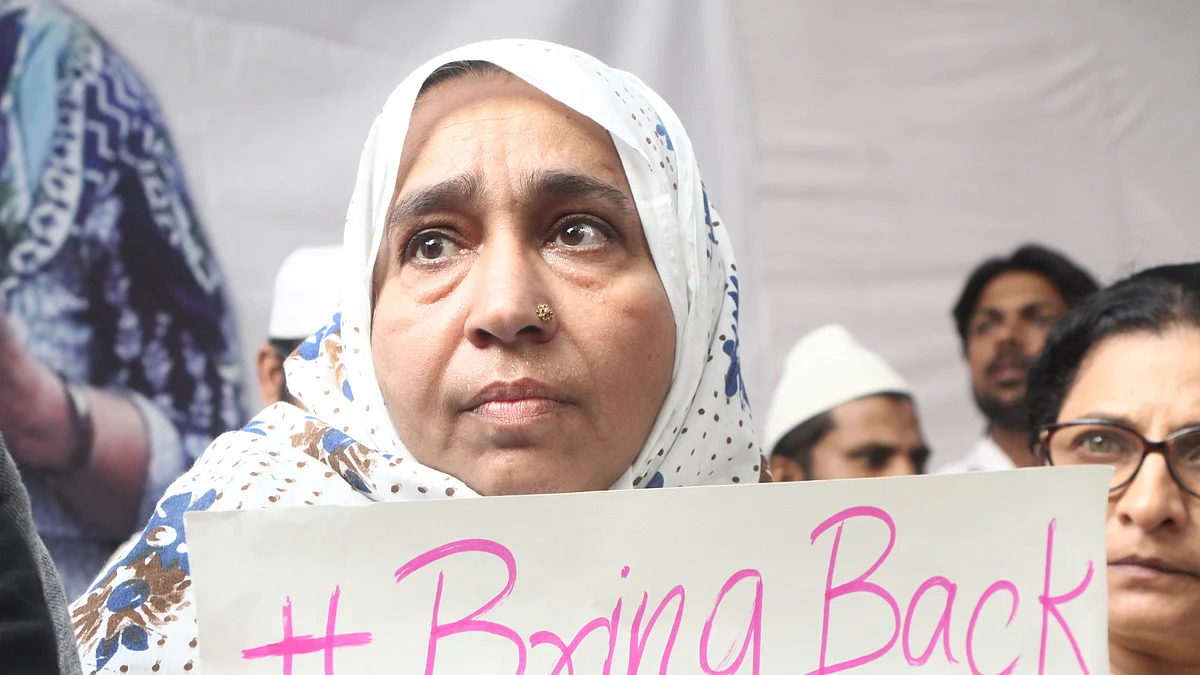 Fatima Nafis, at Jantar Mantar, NH Photo by Vipin