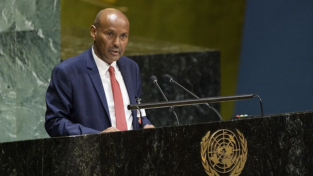  Abdulqawi Yusuf, the President of the International Court of Justice, presents his annual report at the 74th session of the United Nations General Assembly on October 30, 2019 (IANS)