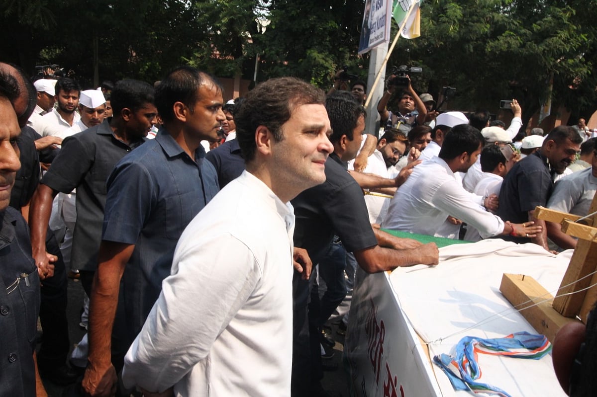 Rahul Gandhi leads Congress ‘padyatra’ on Mahatma Gandhi’s 150th birth anniversary