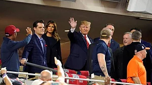 Donald Trump attends baseball game to get booed, crowd chants ‘Lock him up’