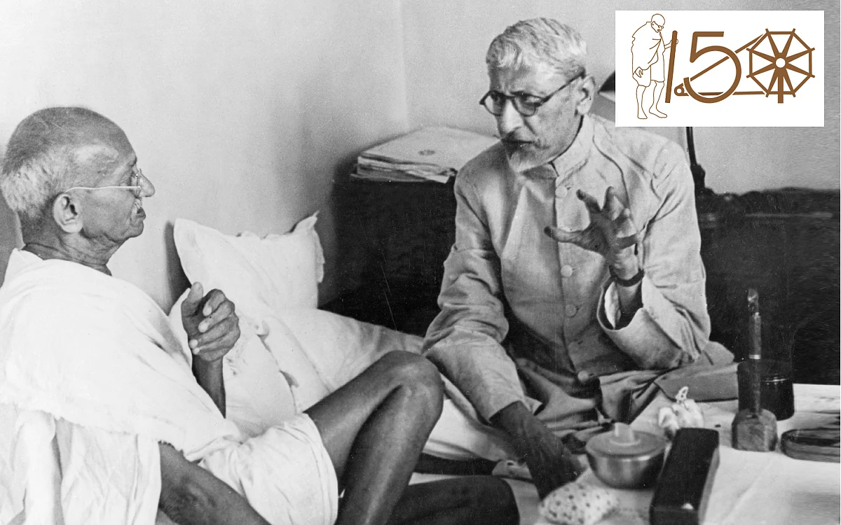 Mahatma Gandhi and Maulana Abul Kalam Azad shared a warm camaraderie