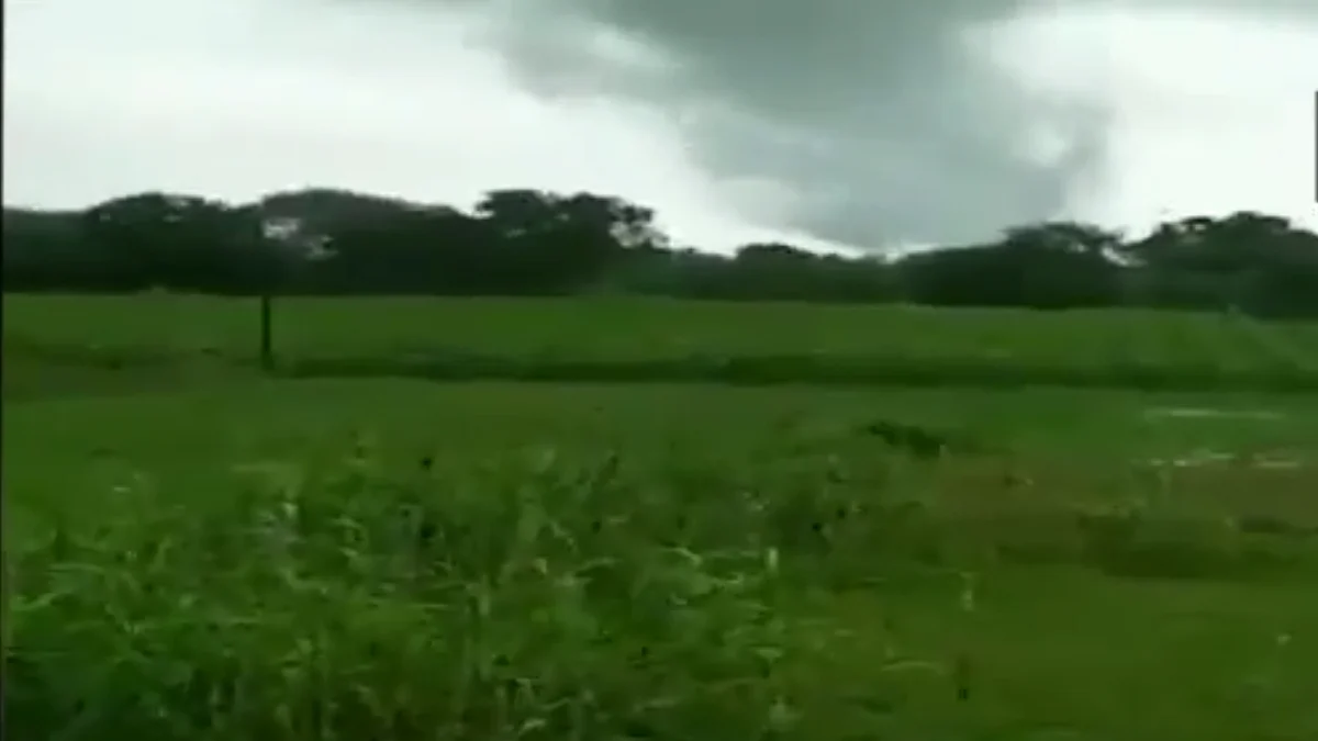 tornado-like cloud forms in Sabarkantha