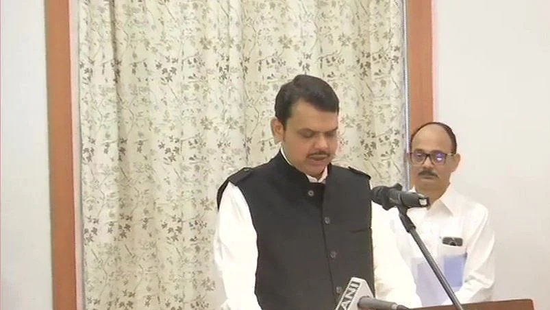 Devendra Fadnavis sworn-in as Maharashtra Chief Minister, Ajit Pawar as Deputy CM