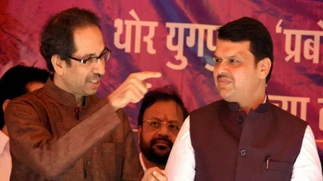 Shiv Sena chief Uddhav Thackeray and Maharashtra CM Devendra Fadnavis.
