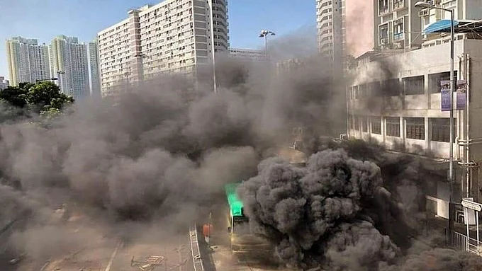 Hong Kong protests (Photo courtesy: Twitter)