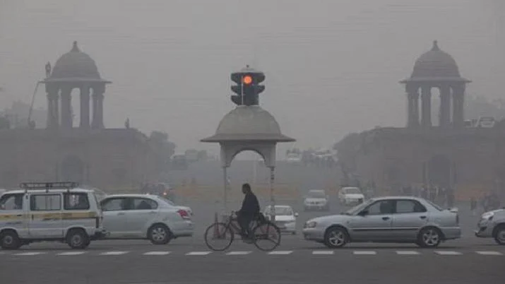 Picture depicting high levels of air pollution in Delhi (PTI photo).