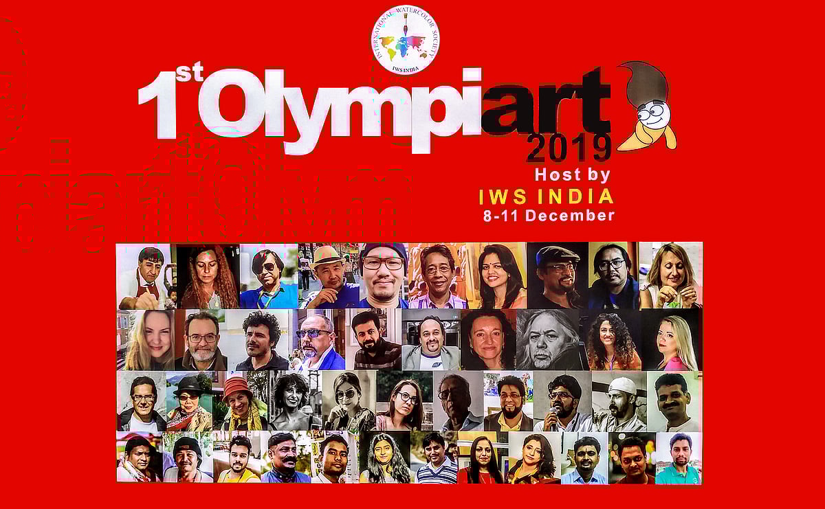 1st OLYMPIART 2019: International Watercolour Exhibition at IGNCA