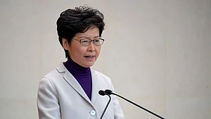 Hong Kong leader says new US law, violence will harm economy Hong Kong
