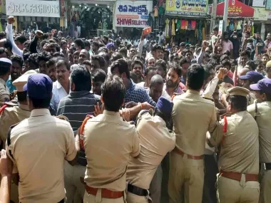 People direct anger at the police following rape and murder of Hyderabad woman