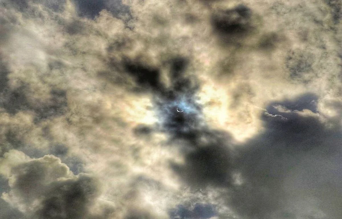 Sun appears as a ring in parts of Kerala