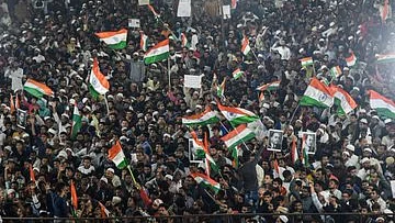 Anti-CAA protests (Photo courtesy: Twitter)