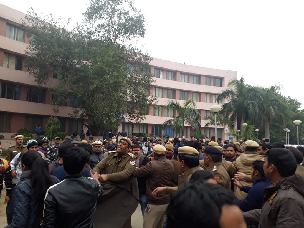 Citizenship Act Protests LIVE: Priyanka Gandhi stages protest against police violence in Jamia at India Gate