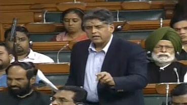 Manish Tewari raises issue of Law Minister's remarks on SC in Lok Sabha
