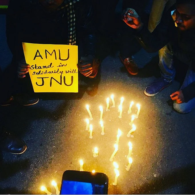 JNU violence evokes strong reaction at AMU