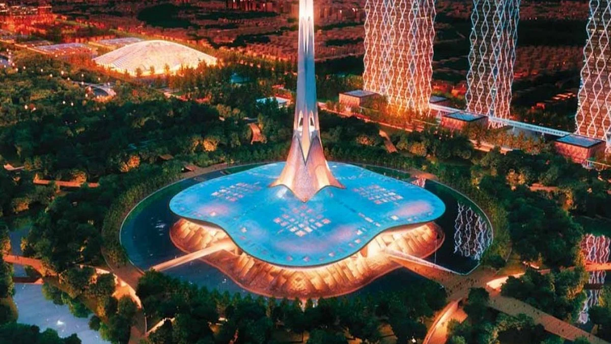 Model of assembly at Amaravati (Photo courtesy- social media)
