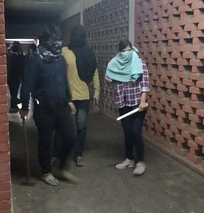 Masked goons on a rampage inside JNU campus on Sunday evening, Jan 5, 2020.