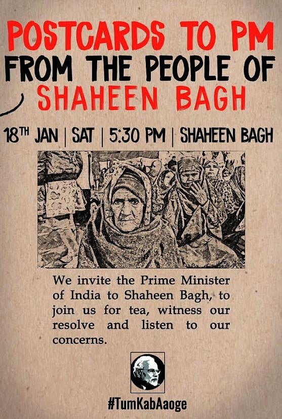 #TumKabAaoge: Shaheen Bagh women  invite PM Modi for a ‘chai pe charcha’ 