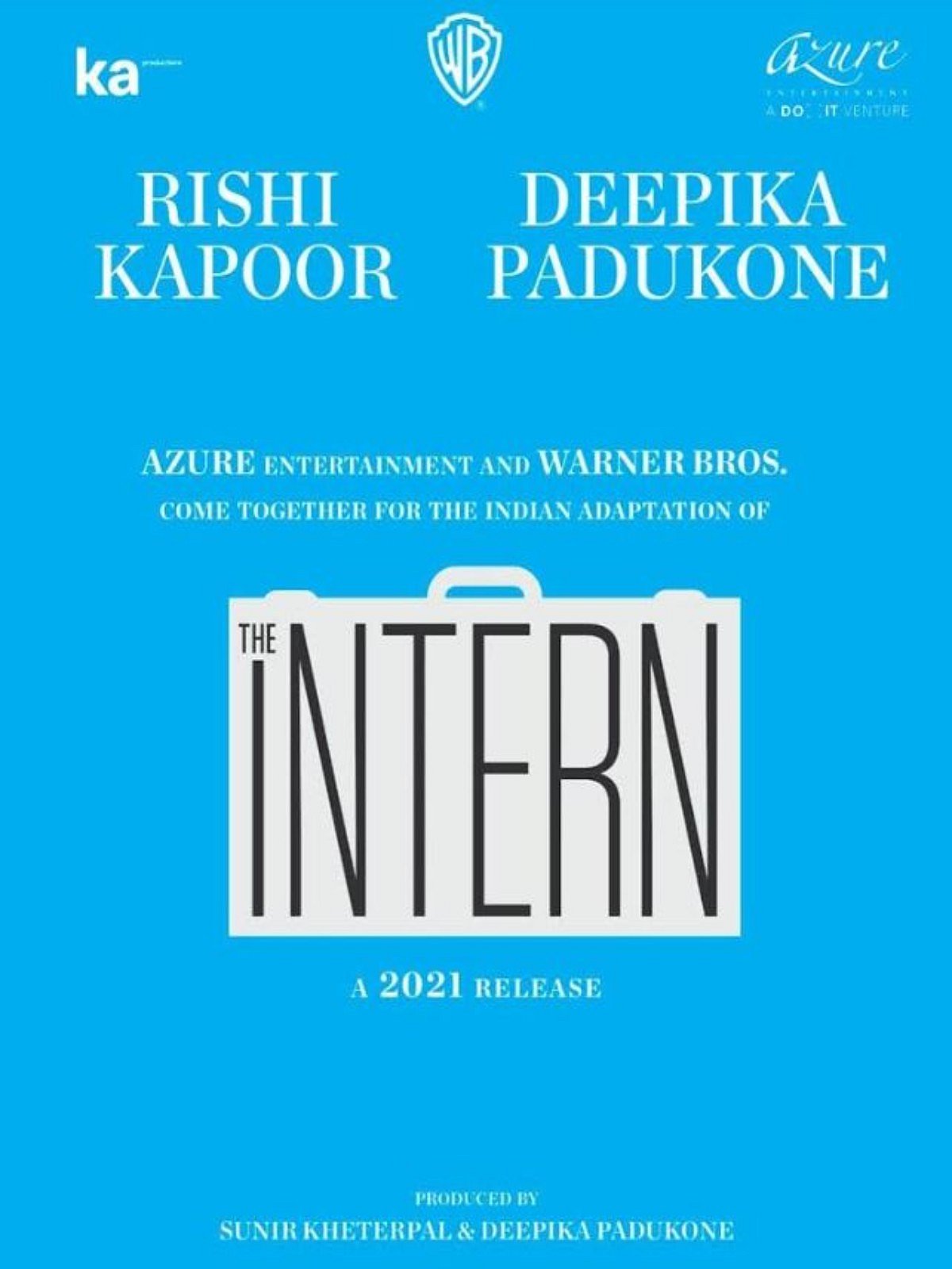  Deepika Padukone and Rishi Kapoor come together for ‘The Intern’  