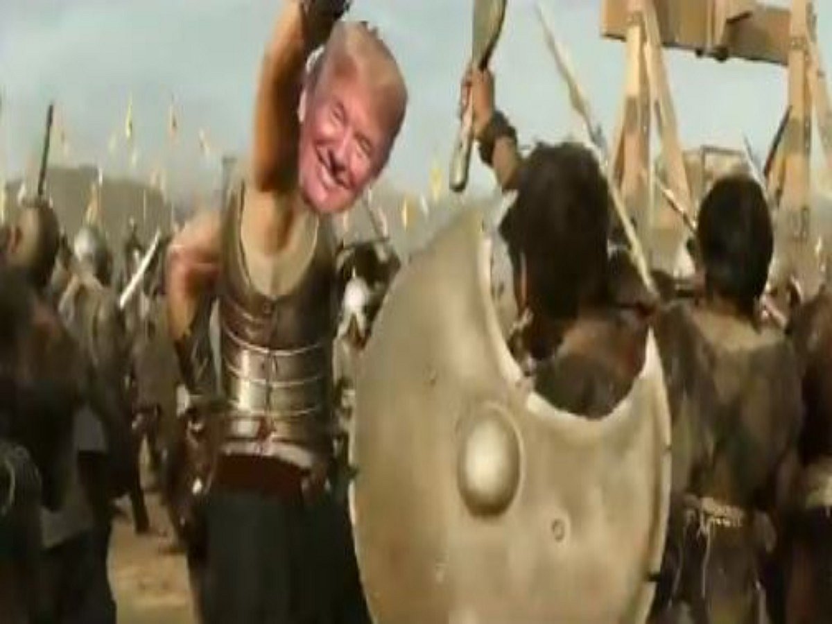 Look forward to being with my great friends in India, says Trump; tweets video of himself as “Baahubali” 