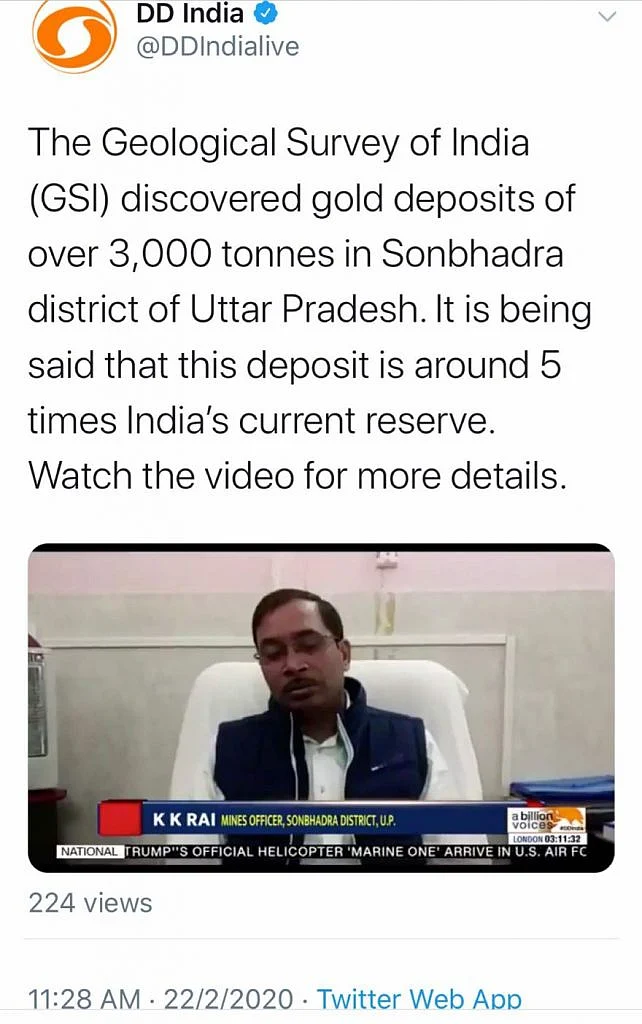 How Indian media fooled the nation about a massive discovery of gold reserves