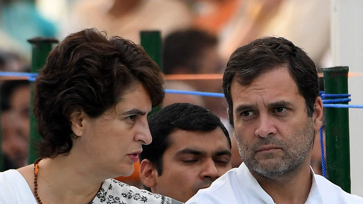 Congress leaders Priyanka Gandhi and Rahul Gandhi (File photo)
