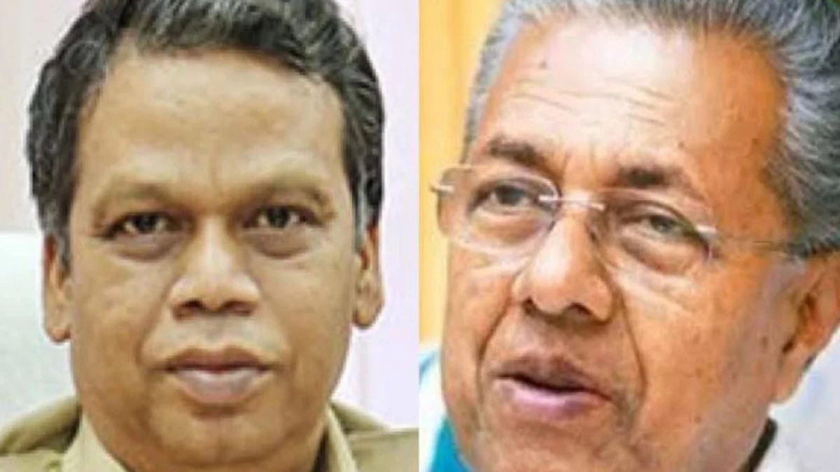 (Left) DGP Lokanath Behera; (Right) Kerala CM Pinarayi Vijayan