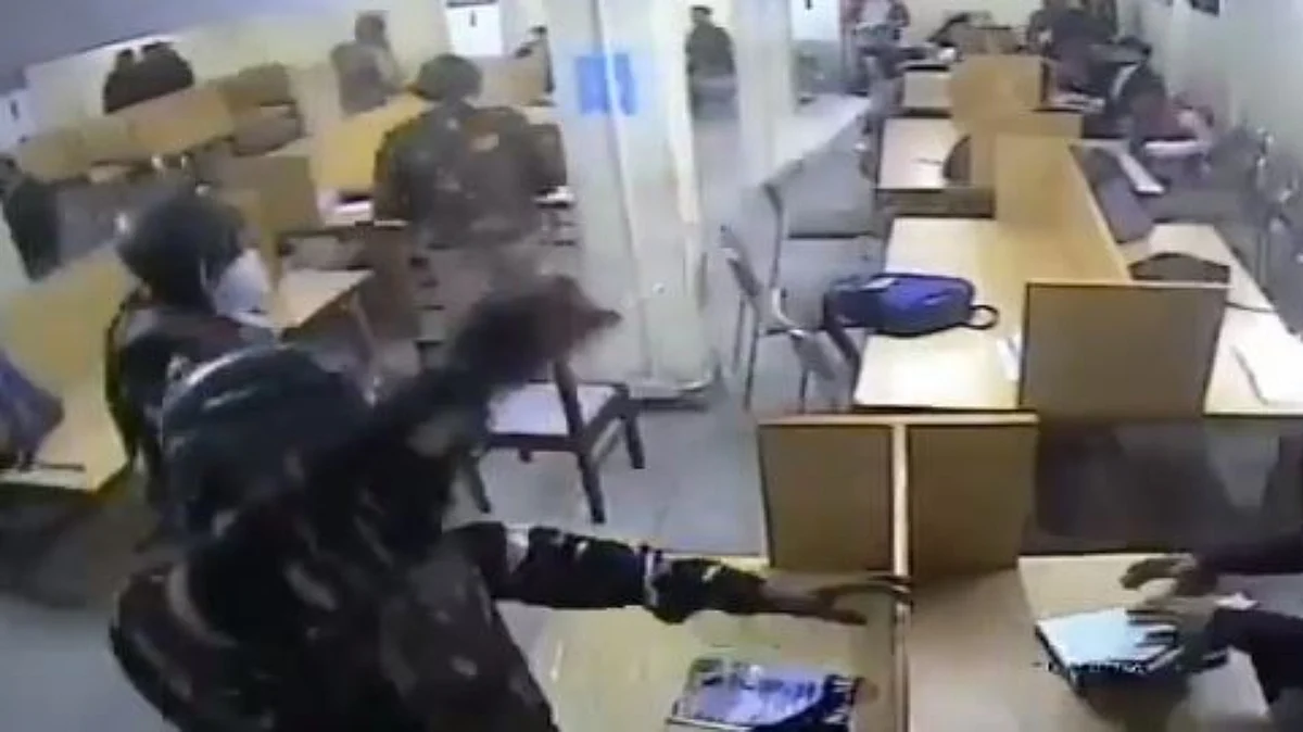 CCTV footage show Delhi Police in action in Jamia library
